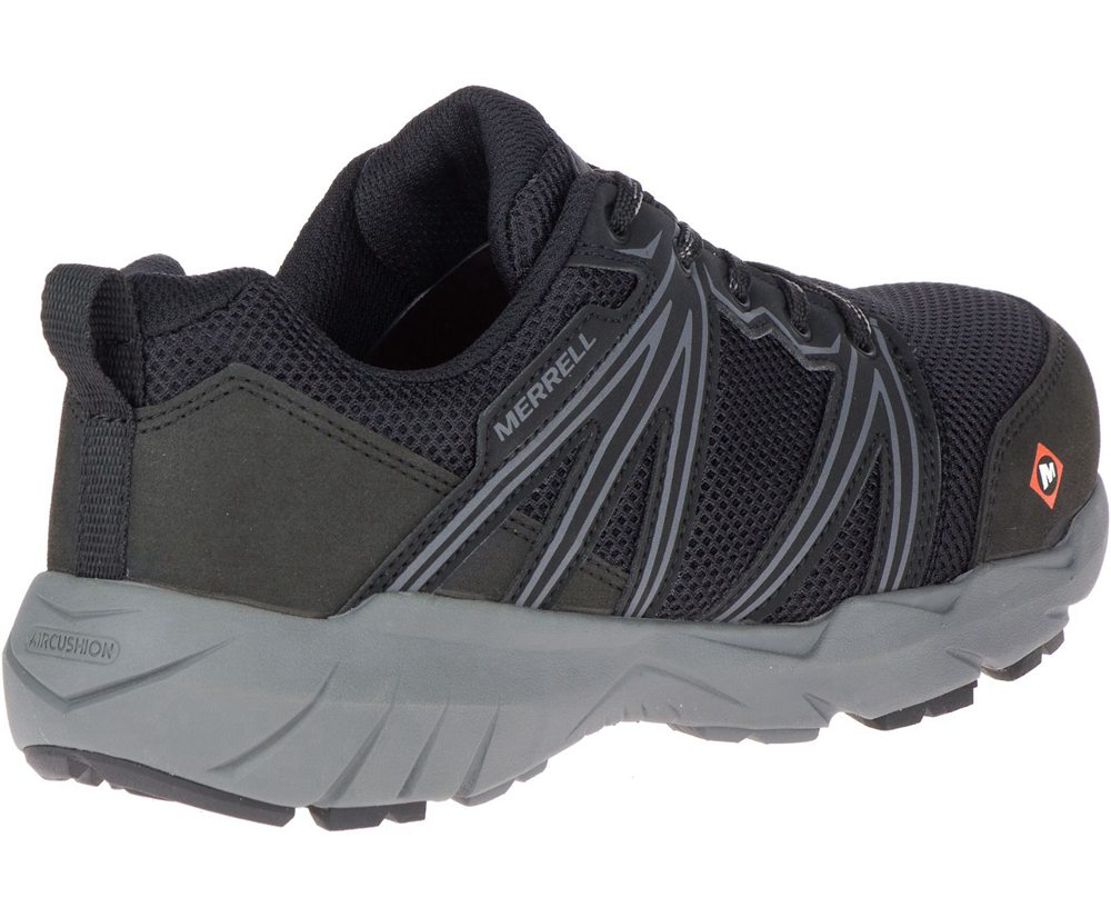 Merrell Hiking Shoes Black - Fullbench Superlite Alloy Toe Work - Womens 41WKJNIUL